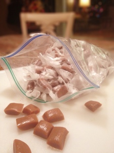 wrapping caramels