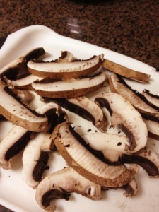 portobello mushroom slies